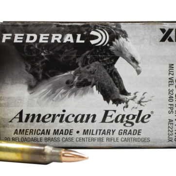 Federal 223 Rem 55 gr FMJ BT American Eagle 20/Box