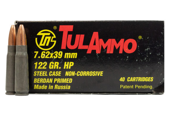 Tula Ammo 7.62×39 122 gr Hollow Point Steel Case 40/Box