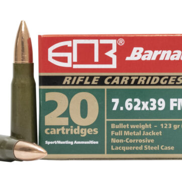 Barnaul 7.62×39 123 gr FMJ Lacquered Steel Case 20/Box