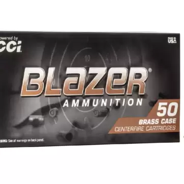 CCI 9mm 115 gr FMJ Blazer Brass 50/Box