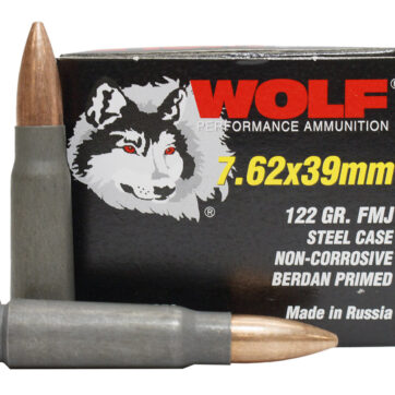 Wolf Ammo 7.62x39mm 122 gr FMJ Steel Case 20/Box