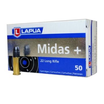 Lapua Midas Plus .22 LR Ammunition 40 Gr LRN 5000 Rnd (100 Boxes)