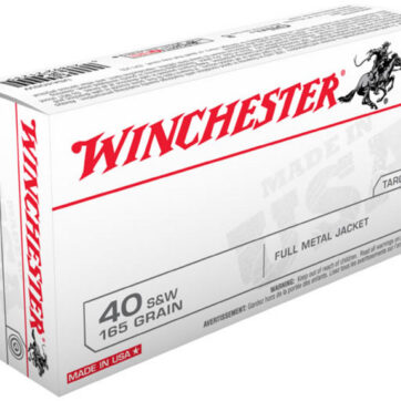 Winchester 40 S&W 165 gr FMJ 50/Box