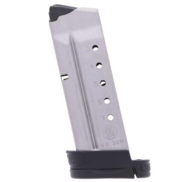 Smith & Wesson S&W M&P Shield 40 S&W 7-Round Stainless Steel Factory Magazine For Sale