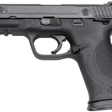 Buy Smith & Wesson M&P9 9mm Full-Size Centerfire Pistol with Thumb Safety What’s in the Box M&P 9mm Full-Size Pistol (Thumb Safety) (2) Magazines (3) Interchangeable Palmswell Grip Sizes Cable Lock Safety & Instruction Manual Smith & Wesson M&P9 9mm Full-Size Centerfire Pistol with Thumb Safety for sale. This M&P 9mm Full-Size pistol from Smith & Wesson comes with a thumb-safety, reinforced polymer chassis, superior ergonomics, ambidextrous controls and proven safety features. The new standard in reliability when your job is to serve and protect and your life is on the line. In the design of the M&P, the needs of military and law enforcement were considered from every conceivable angle. No other polymer pistol offers this combination of versatility, durability and safety. To top it off, the M&P series is covered under Smith & Wesson’s Lifetime Service Policy. SKU: 206301 Model: M&P9 Full-Size with Thumb Safety Caliber: 9mm Capacity: 17 Rounds Barrel Length: 4.25 Action: Striker Fire Action Front Sight: White Dot Dovetail Rear Sight: Steel Low Profile Carry Overall Length: 7.63 / 19.4 cm Weight: 24 oz. Grip: 3 Interchangeable Palmswell Grip Sizes Material: Polymer Frame/Stainless Steel Barrel and Slide Finish: Black Melonite® 68 HRc Purpose: Personal Protection / Home Protection / Professional / Duty / Recreational / Competitive