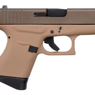 Glock 43 9mm Single Stack Pistol with Cerakote Faded Dark Earth Frame