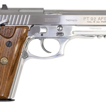 Taurus PT 92 AFS-D Stainless 9mm Luger Semi-Automatic Pistol with Wood Grips