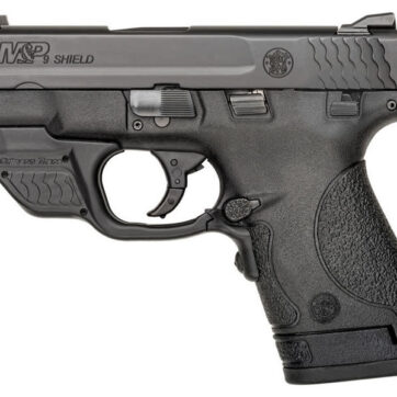 Smith & Wesson M&P9 Shield 9mm Centerfire Pistol with Green Crimson Trace Laserguard (LE)