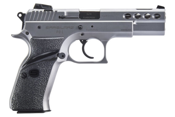 Sarsilmaz P8L Stainless 9mm Pistol with Manual Safety