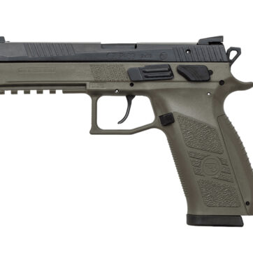 CZ P-09 9mm DA/SA Pistol with OD Green Frame