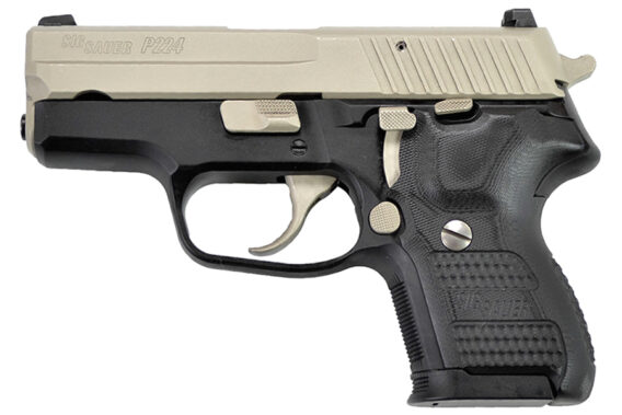 Sig Sauer P224 Two-Tone 9mm Centerfire Pistol with Nickel Accents