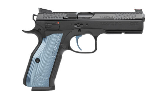 CZ Shadow 2 SA 9mm Pistol with Blue Aluminum Grips